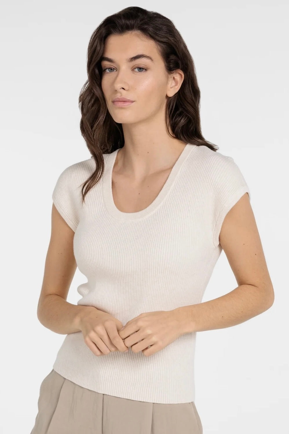 Yaya: Knit Ribbed Top