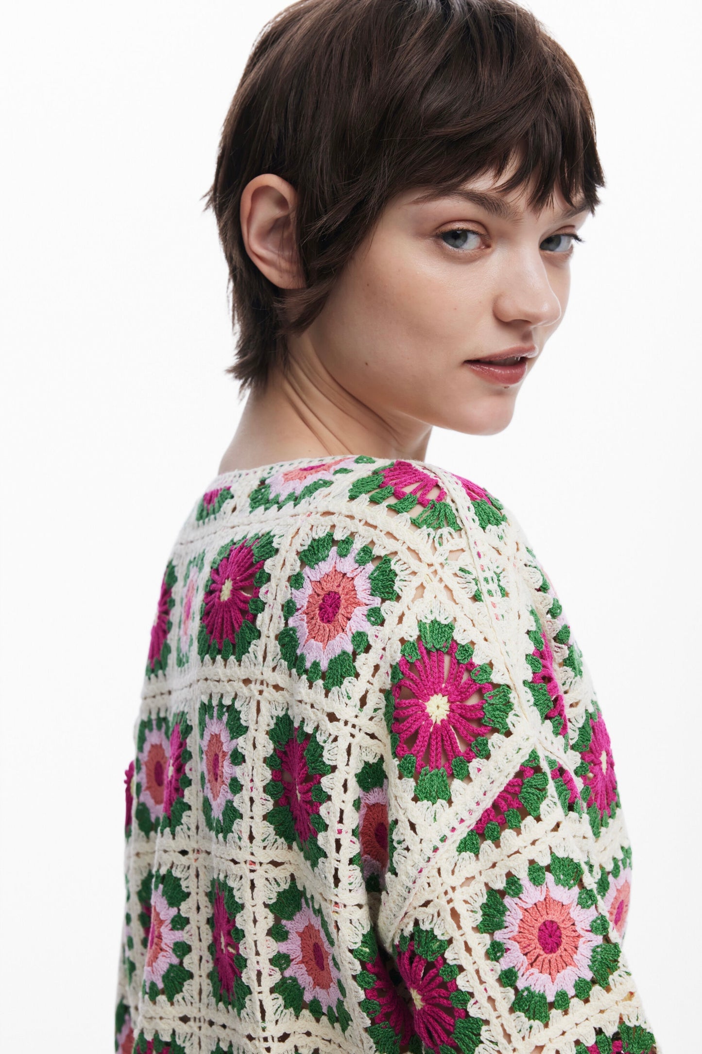 Desigual: Crochet Cardigan