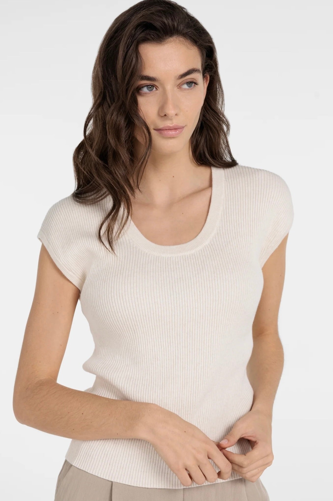 Yaya: Knit Ribbed Top