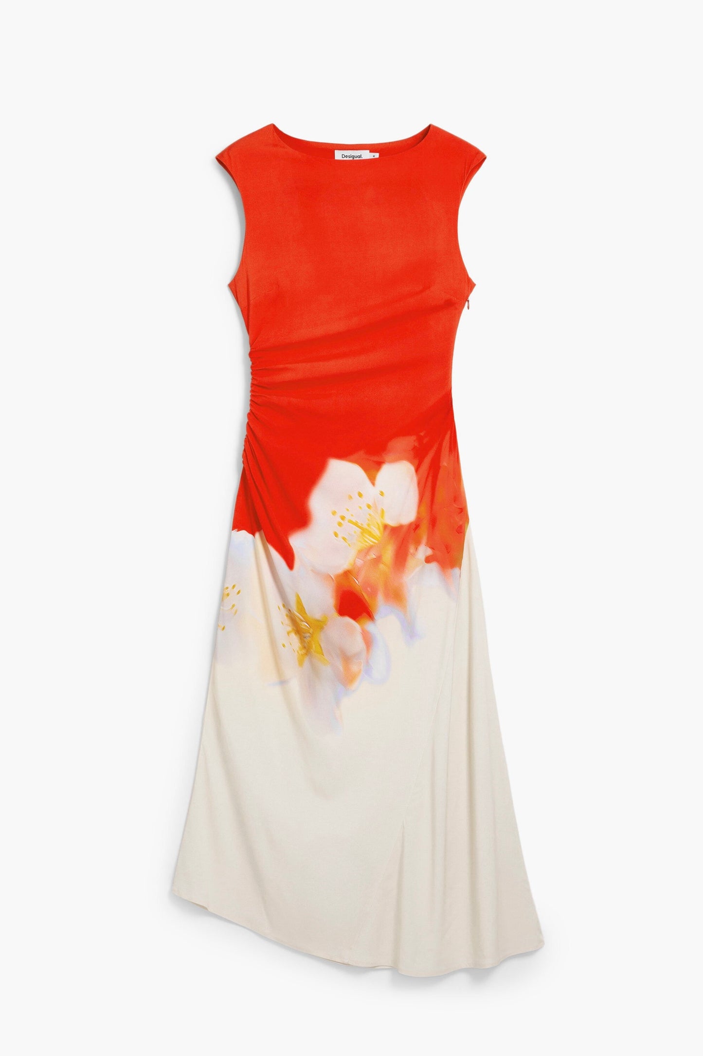 Desigual: Two-Tone Floral Dress