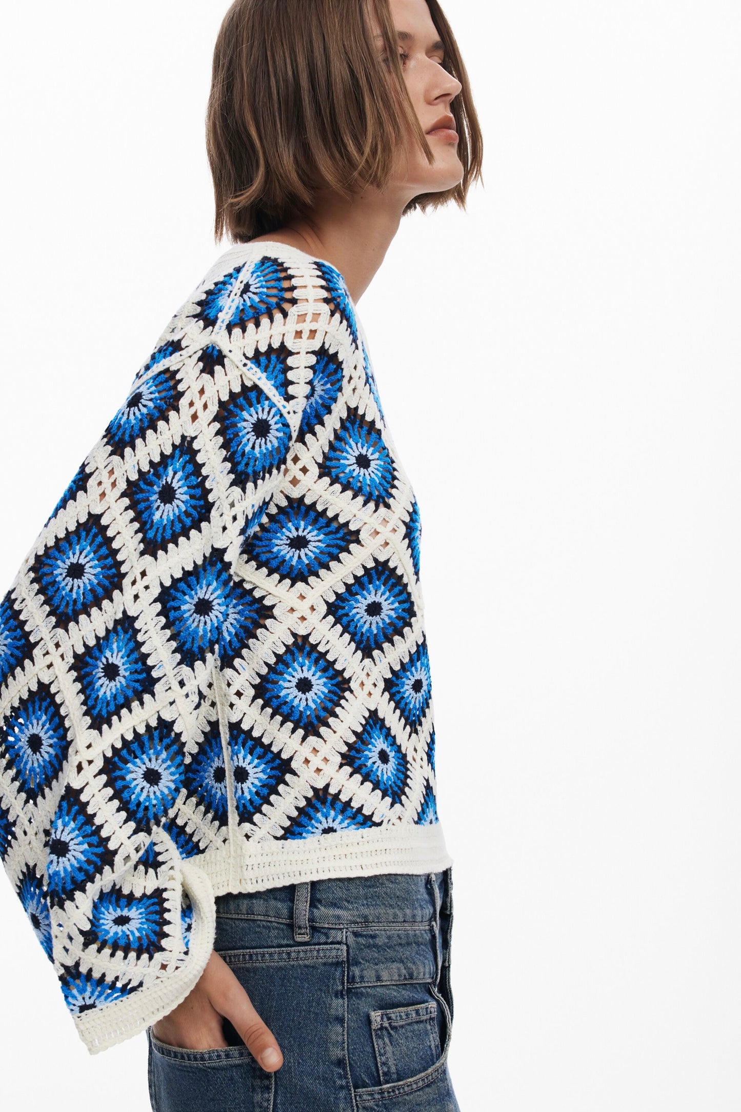 Desigual: Crochet Sweater