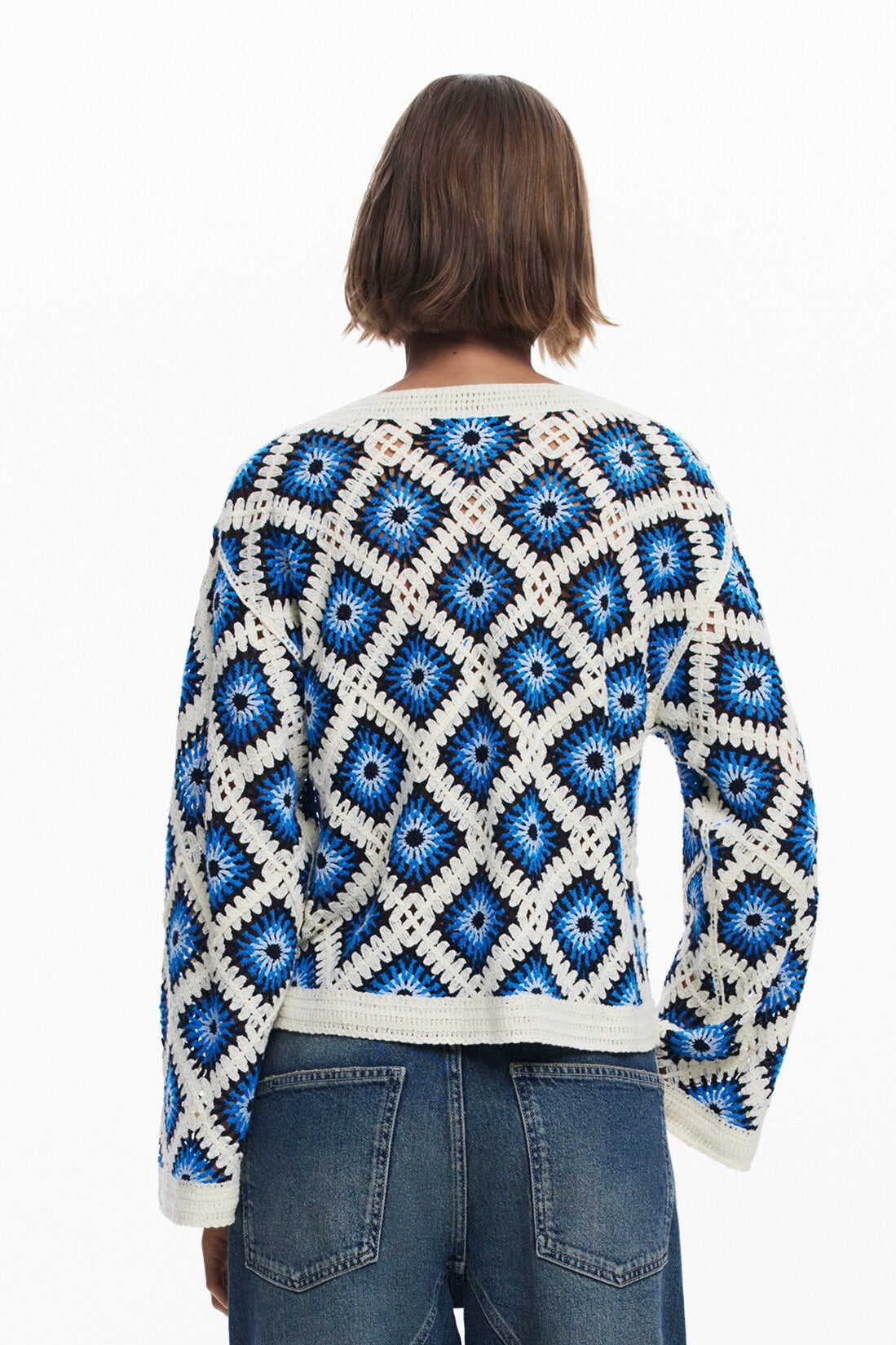 Desigual: Crochet Sweater