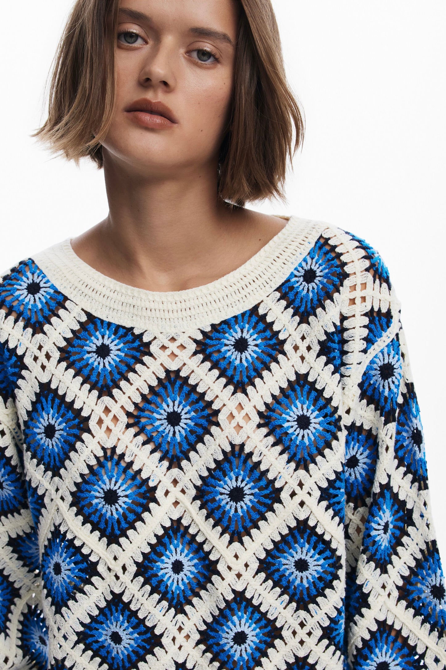 Desigual: Crochet Sweater