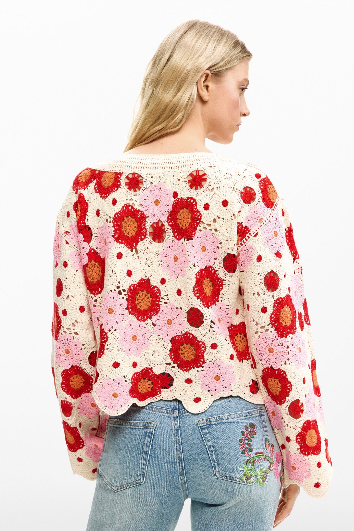Desigual: Crochet Sweater