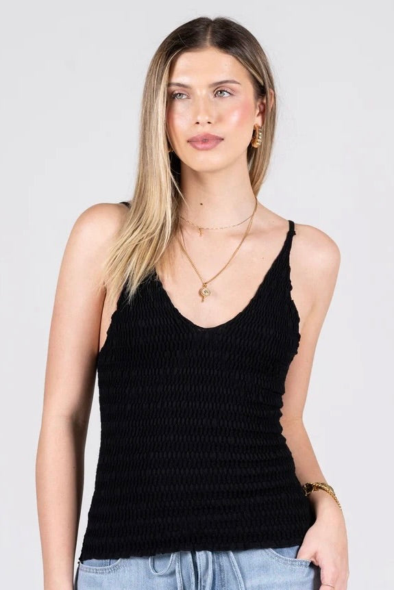 C'est Moi: Smocked Cami (4 Colours)