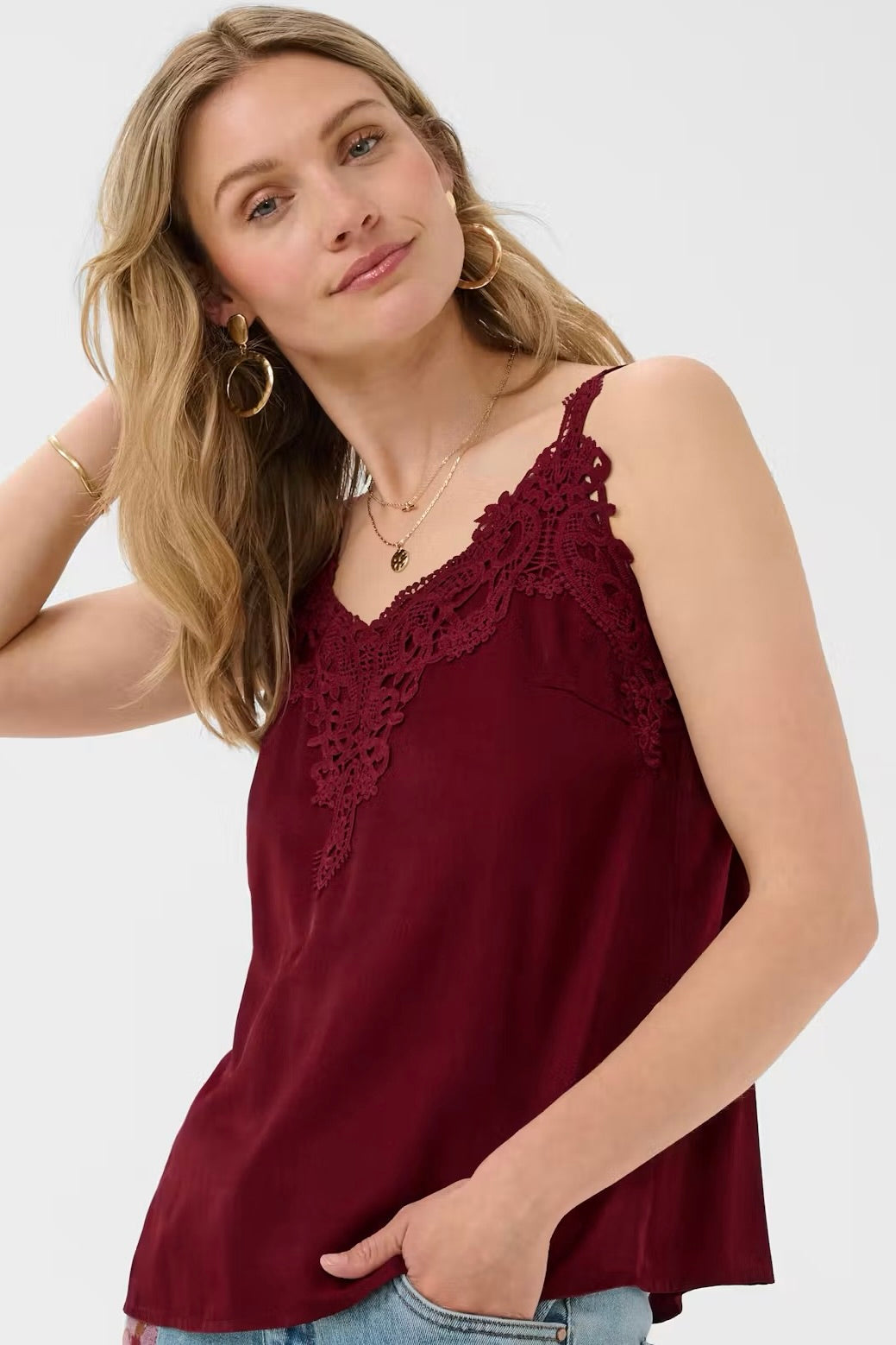 Cream: Lace Camisole