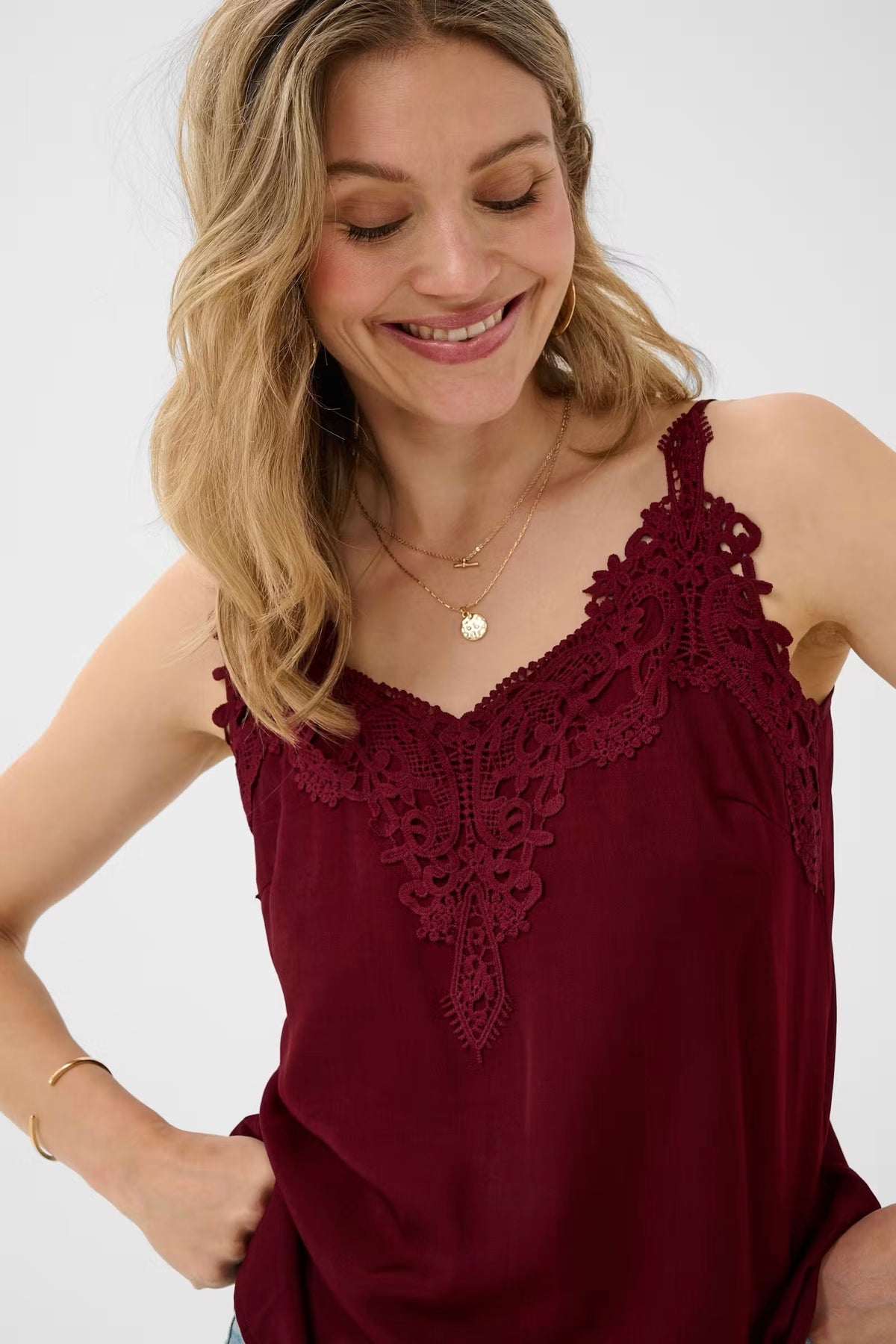 Cream: Lace Camisole