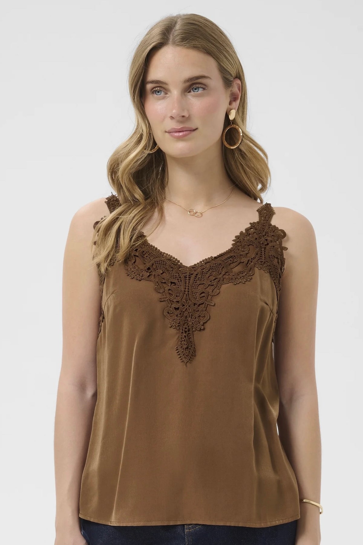 Cream: Lace Camisole