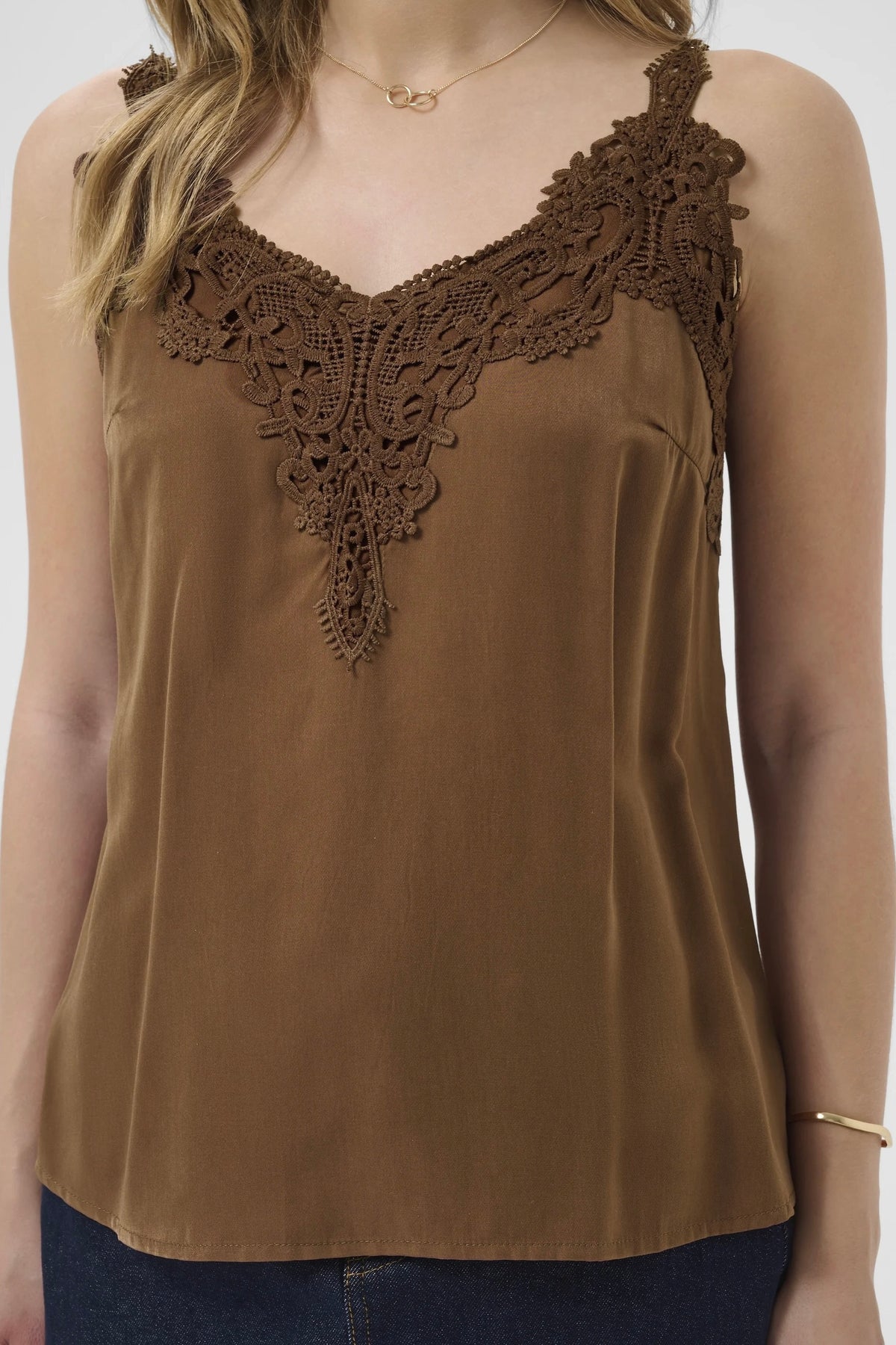Cream: Lace Camisole