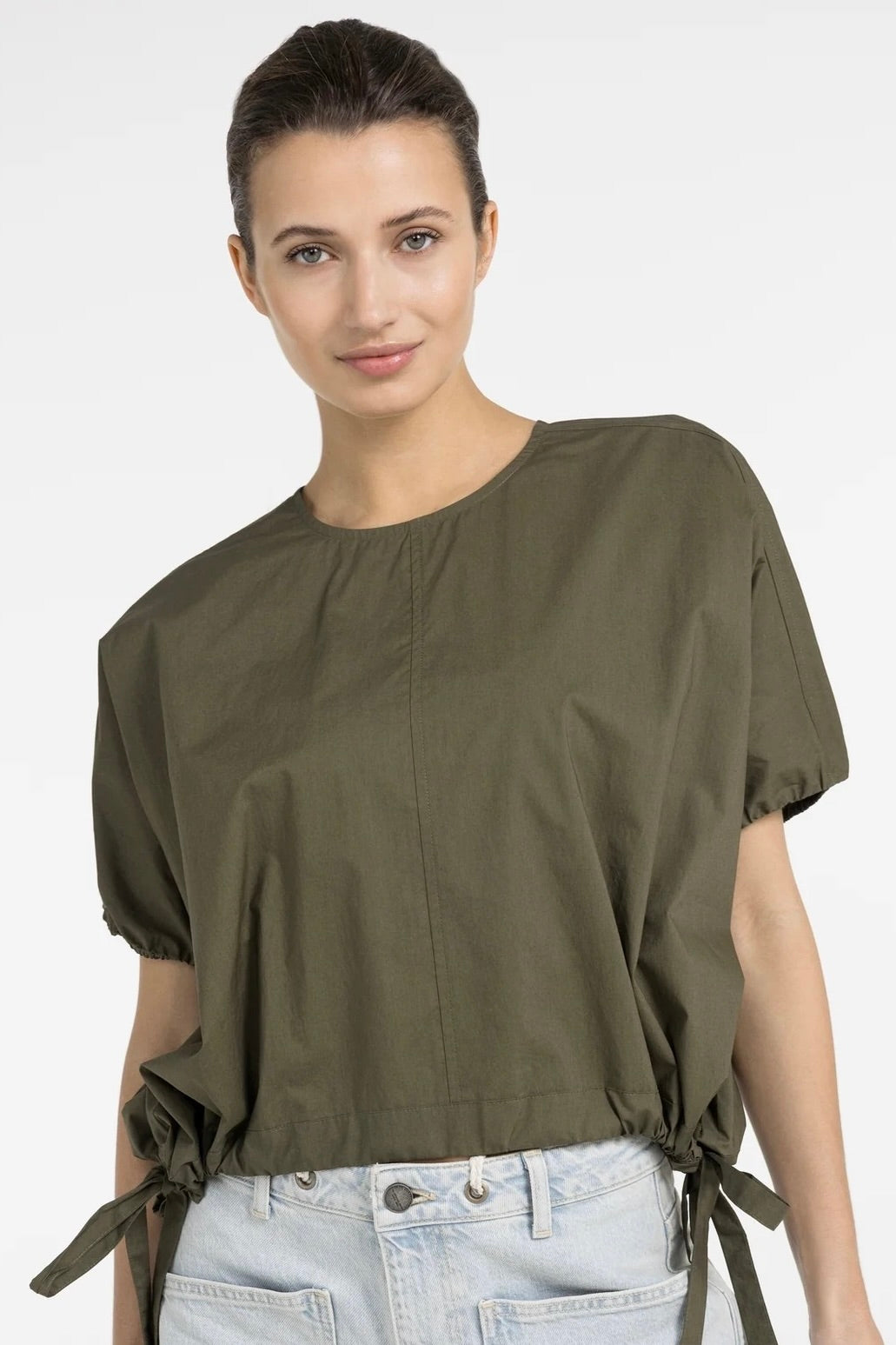 Yaya: Boxy Tie Top (2 Colours)