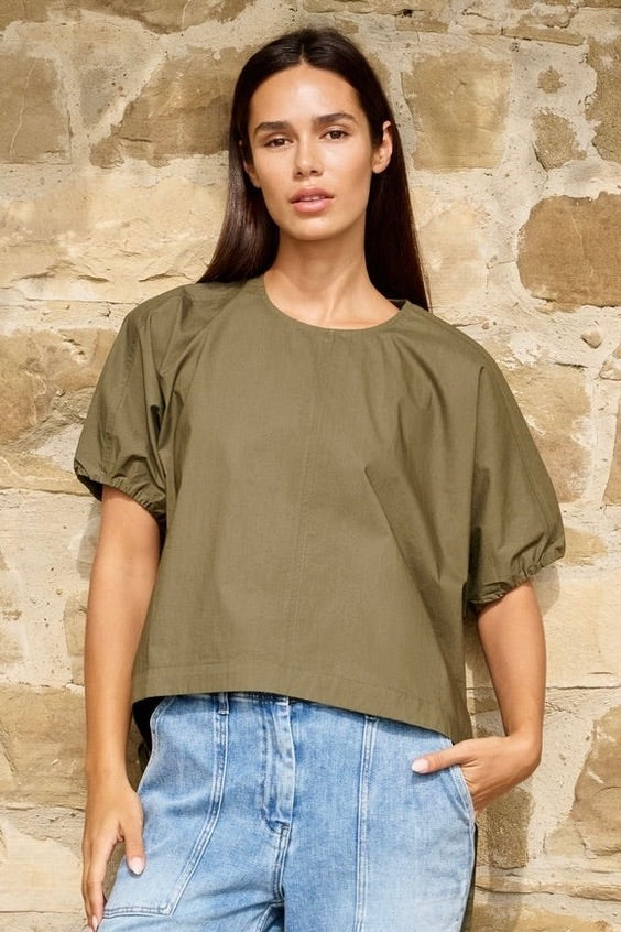 Yaya: Boxy Tie Top (2 Colours)