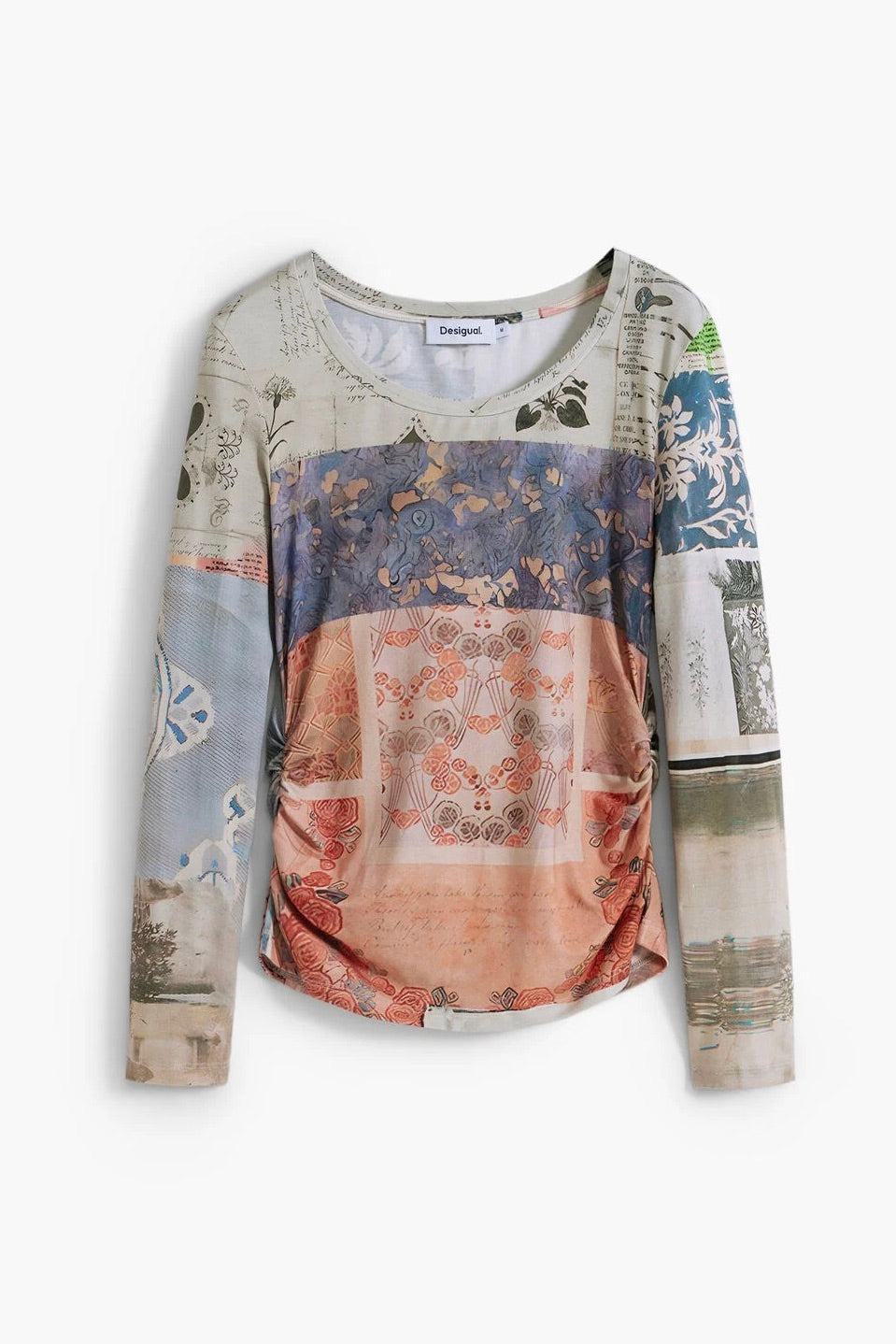 Desigual: Collage Ruched Shirt