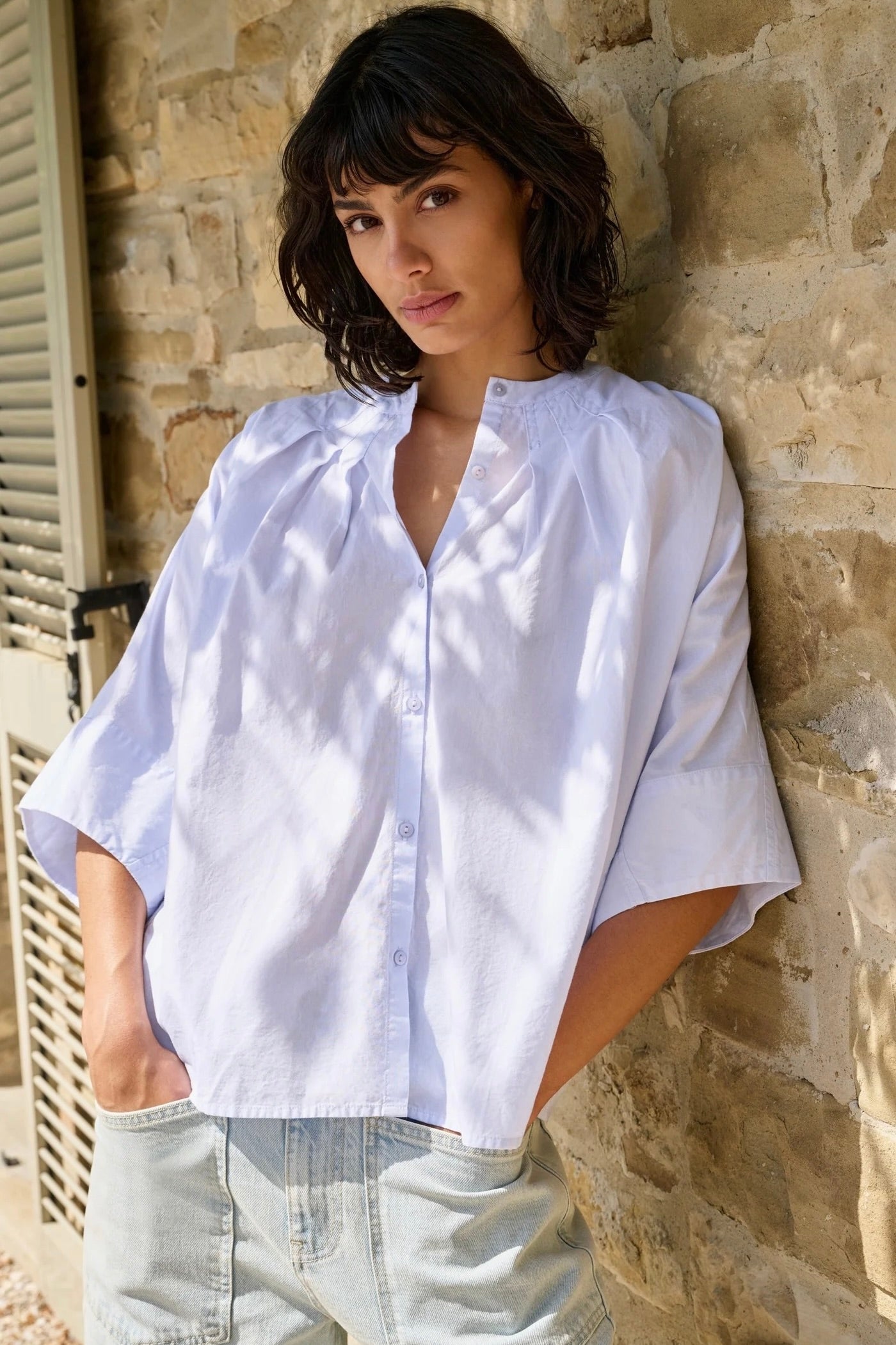 Yaya: Batwing Blouse (2 Colours)