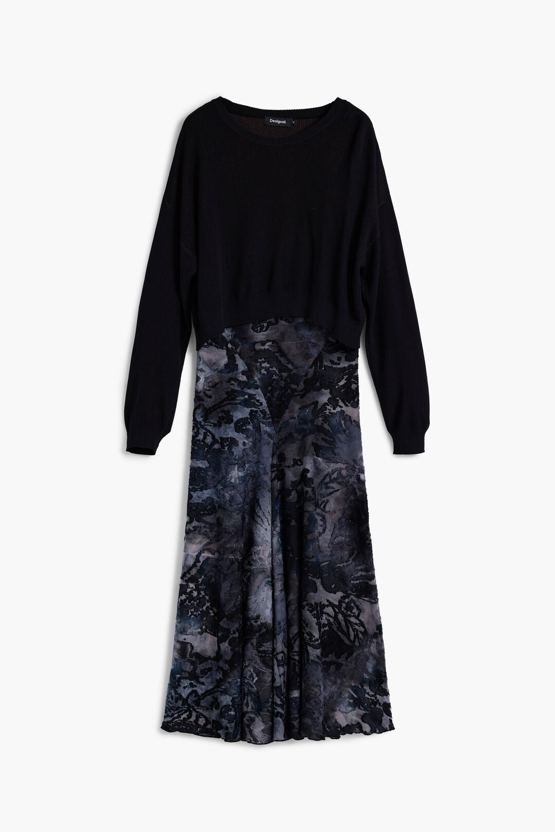 Desigual: 2-in-1 Flocked Dress