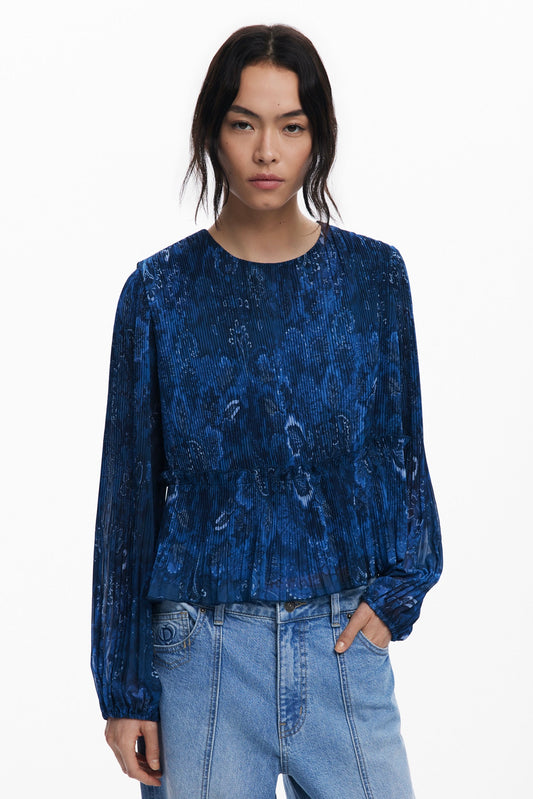 Desigual: Pleated Blouse