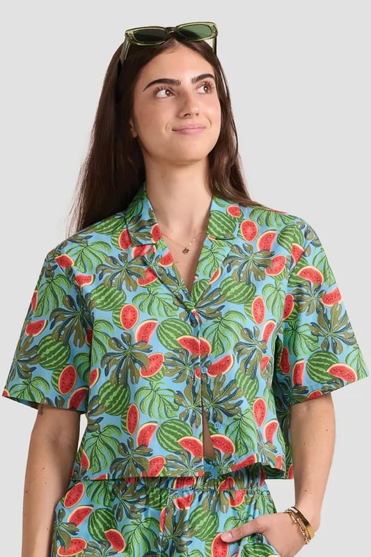 Poplin & Co: Watermelon Print Shirt