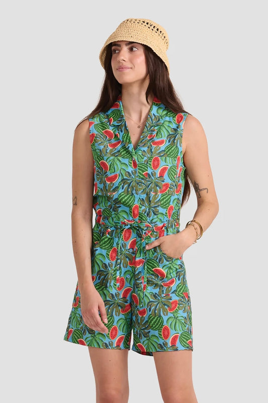 Poplin & Co: Watermelon Print Romper