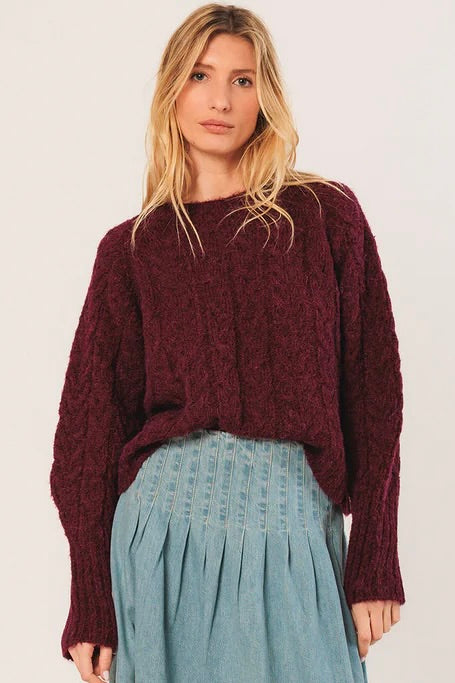 Indi & Cold: Cable Sweater (2 Colours)